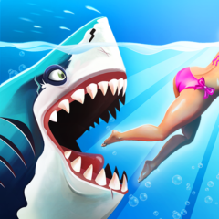 Hungry Shark World MOD APK v6.8.7 ( Mod Menu, One Hit, God Mode, Unlock All )